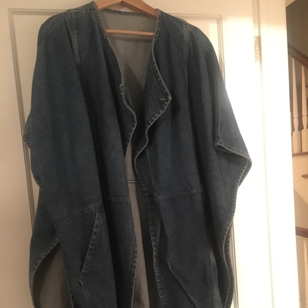 Apiece Apart jean poncho sample